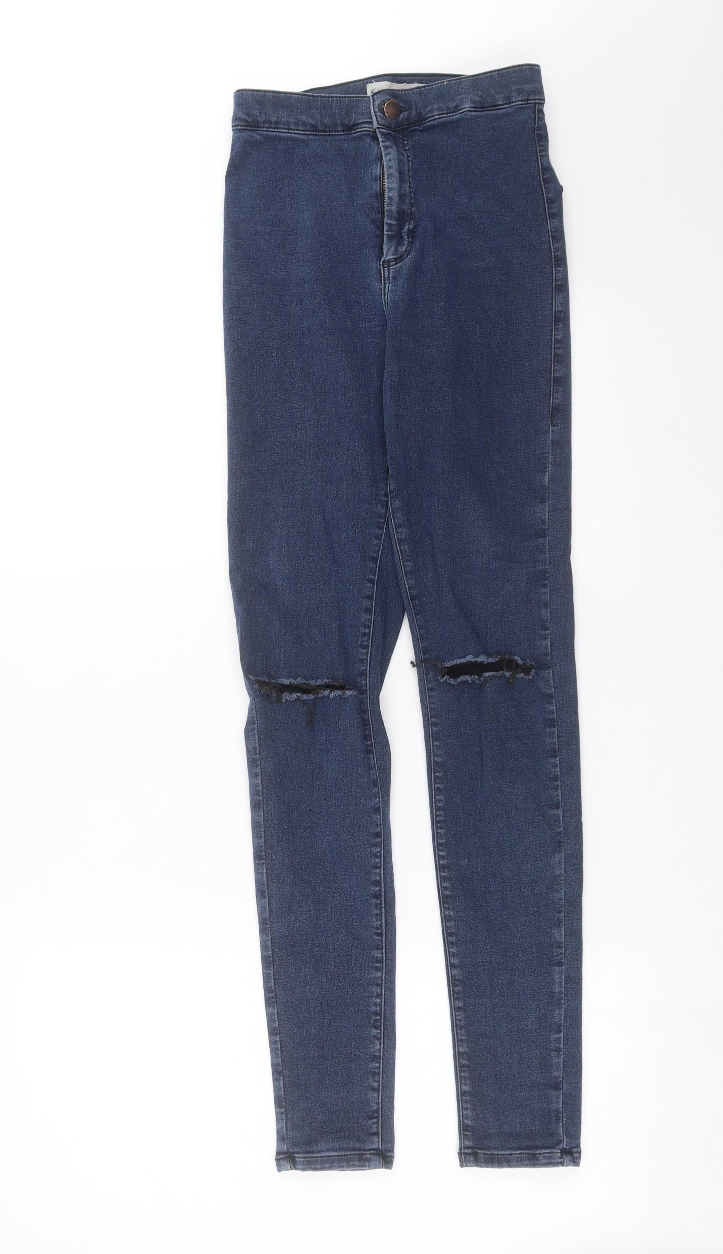 Topshop Womens Blue  Denim Skinny Jeans Size 24 in L29 in