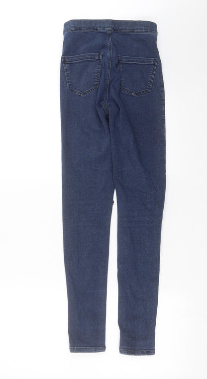 Topshop Womens Blue  Denim Skinny Jeans Size 24 in L29 in