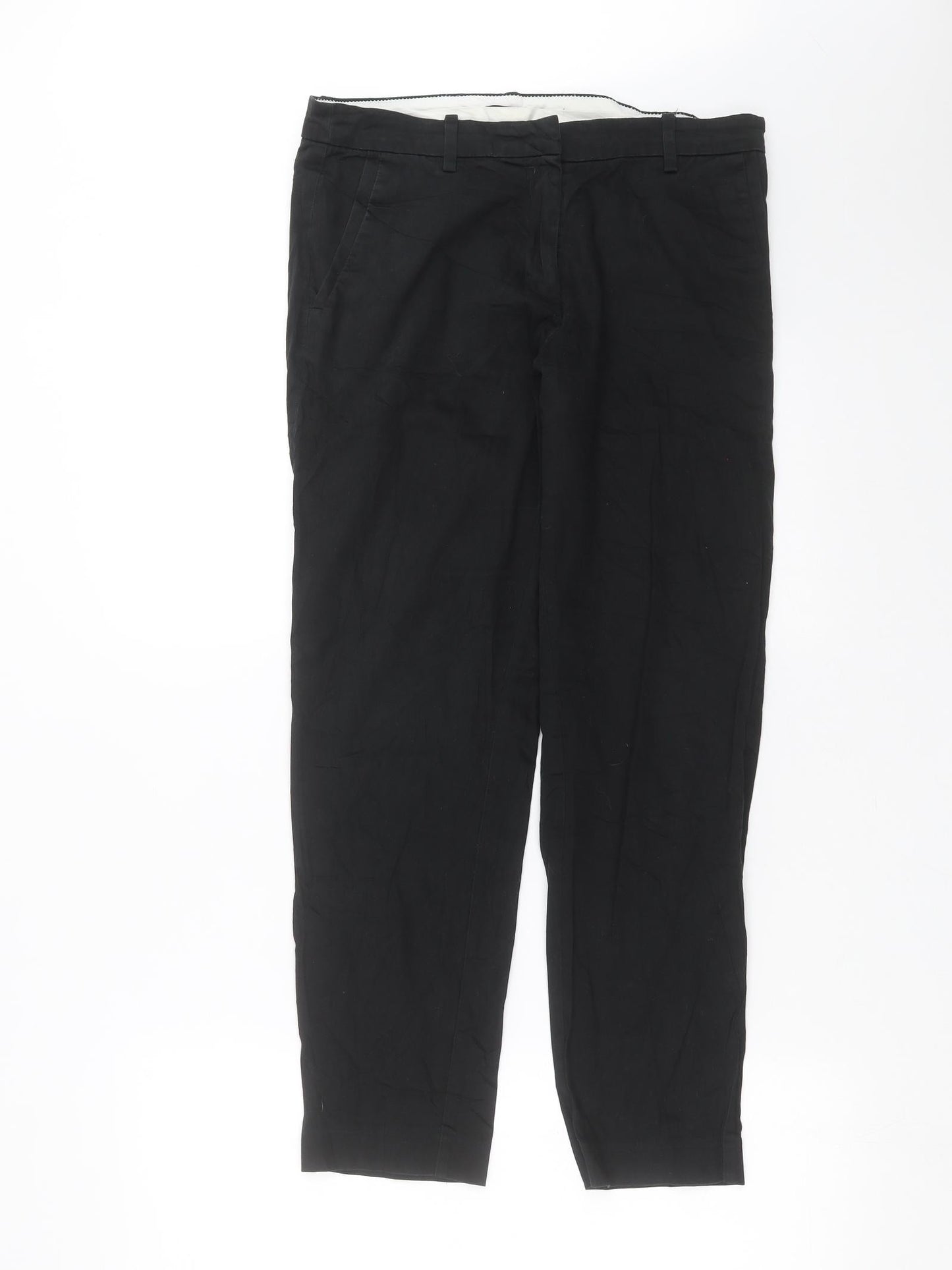 Womens UK Size 10 H&M Regular Fit  Black Trousers