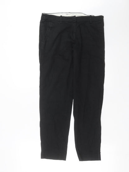 Womens UK Size 10 H&M Regular Fit  Black Trousers