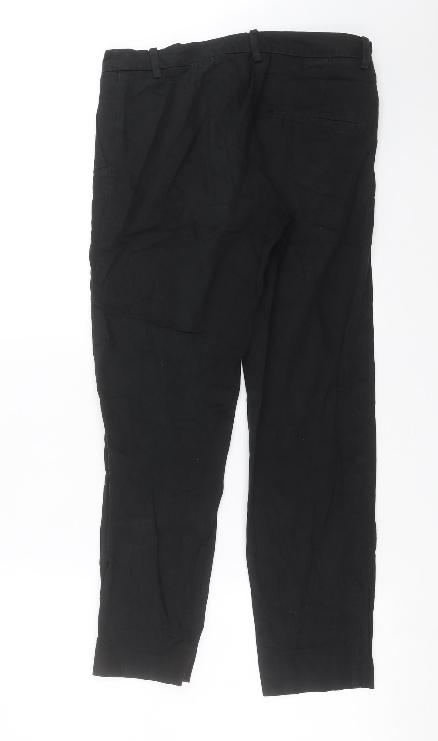 Womens UK Size 10 H&M Regular Fit  Black Trousers