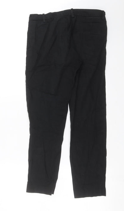 Womens UK Size 10 H&M Regular Fit  Black Trousers