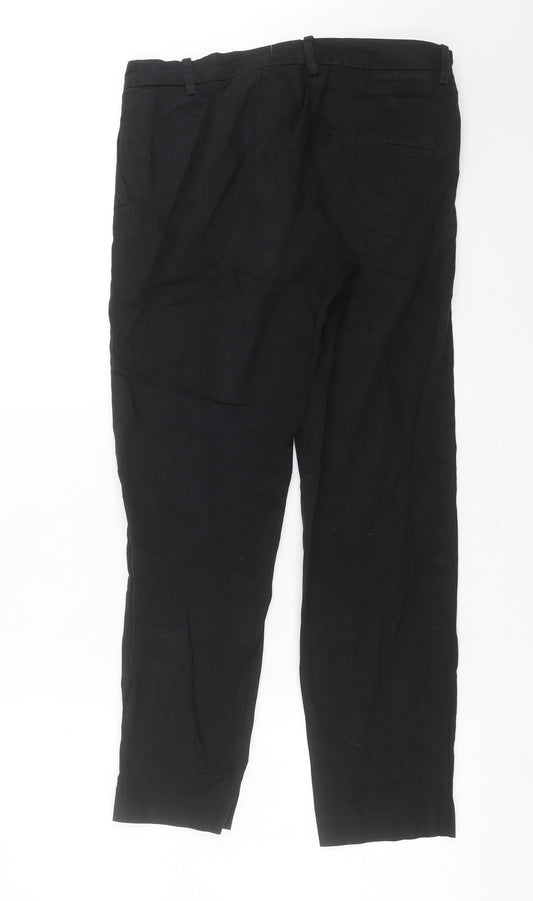 Womens UK Size 10 H&M Regular Fit  Black Trousers