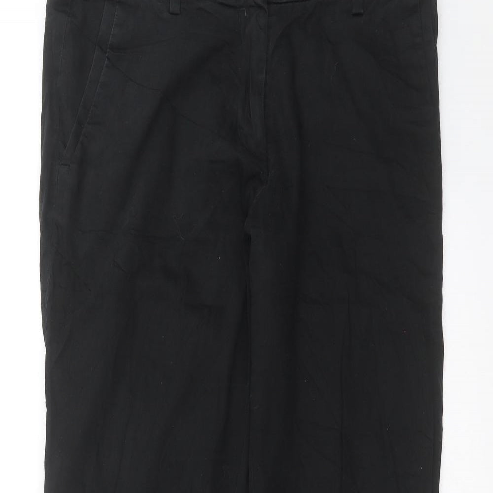 Womens UK Size 10 H&M Regular Fit  Black Trousers