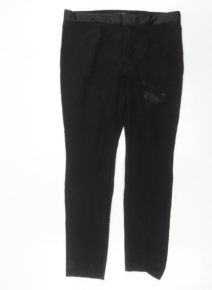 Womens UK Size 14 Marks and Spencer Slim Fit  Black Trousers