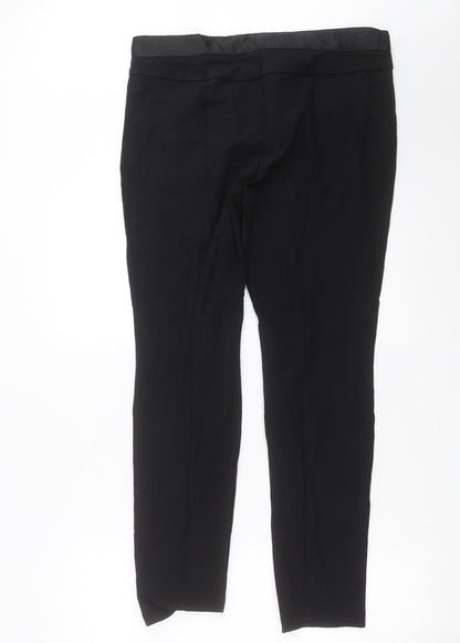 Womens UK Size 14 Marks and Spencer Slim Fit  Black Trousers