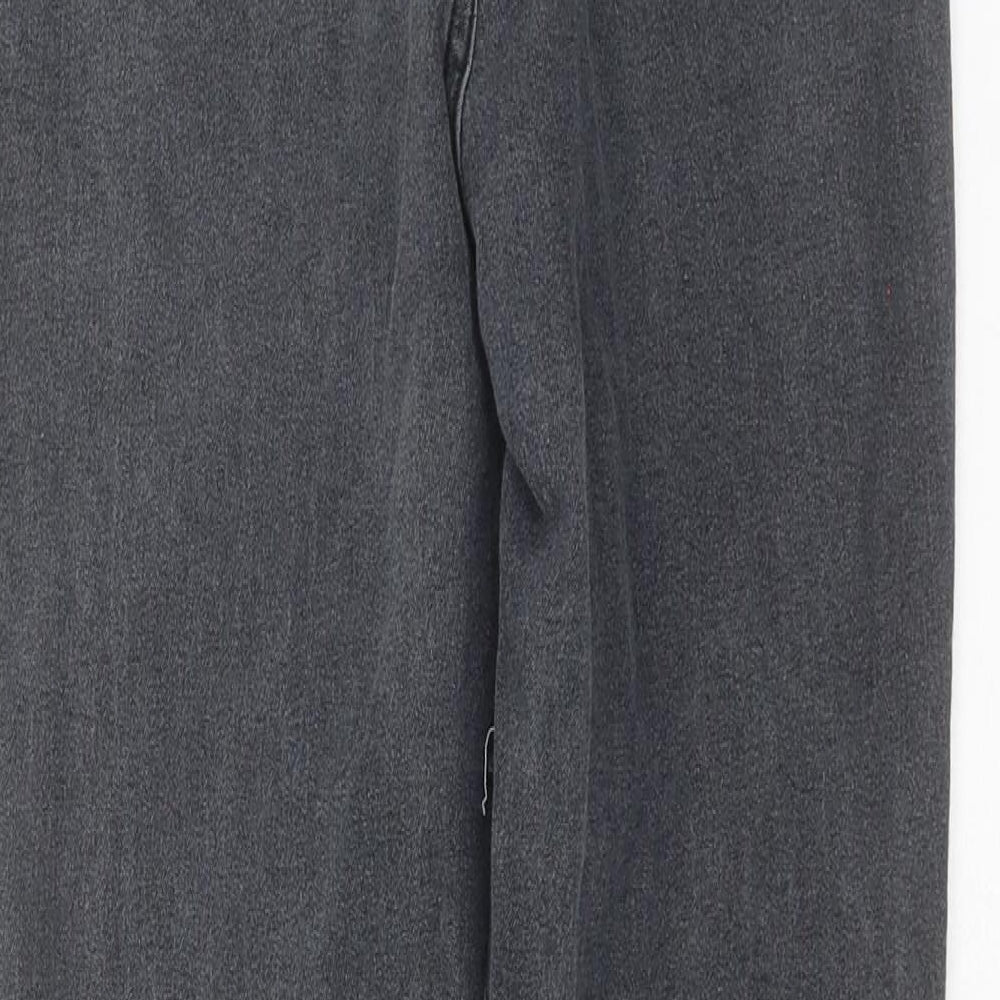 PRETTYLITTLETHING Womens Grey  Denim Skinny Jeans Size 8 L27 in