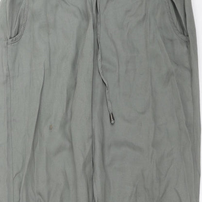 Womens UK Size 12 French Connection Regular Fit  Green Trousers