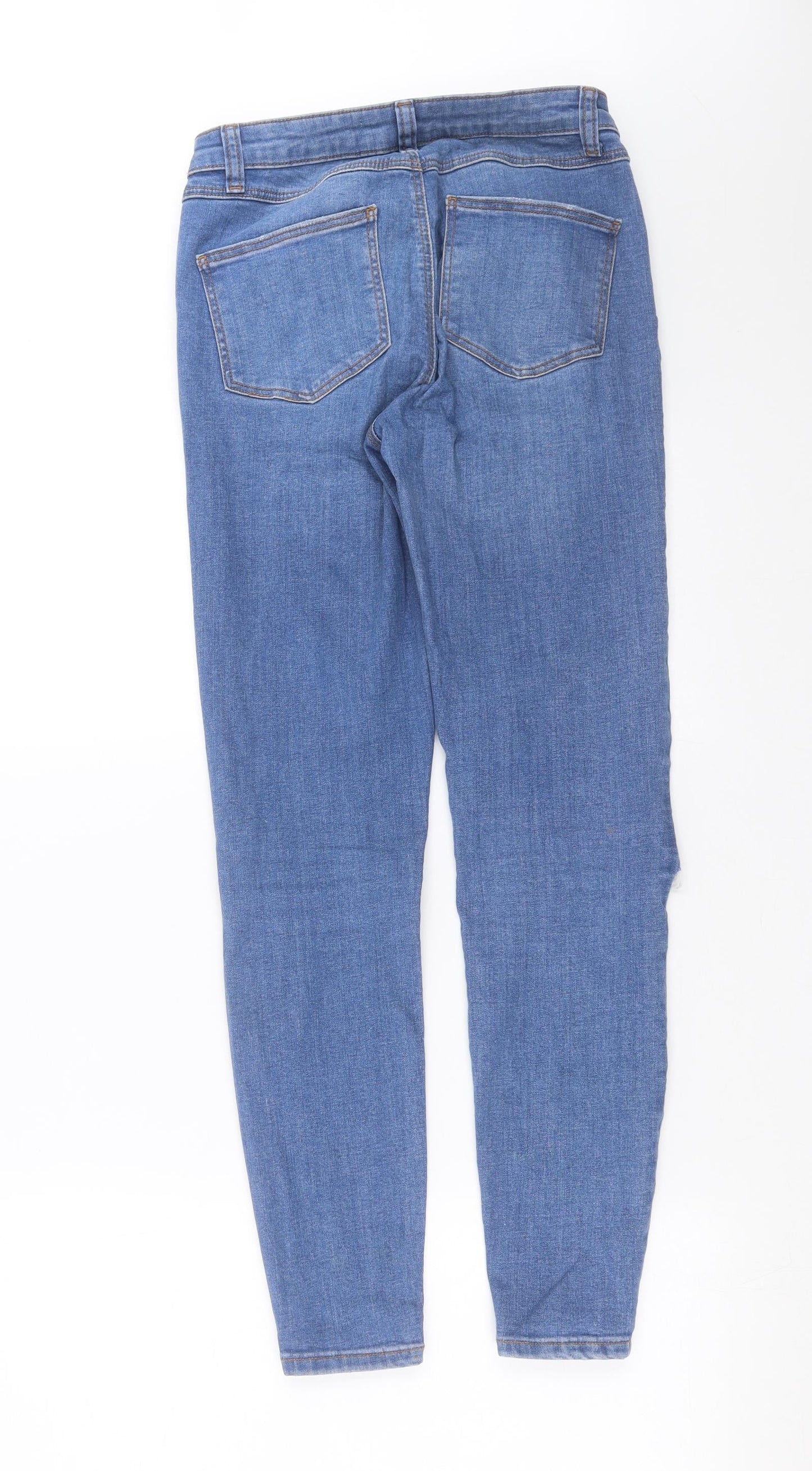 Primark Womens Blue  Denim Skinny Jeans Size 8 L28 in