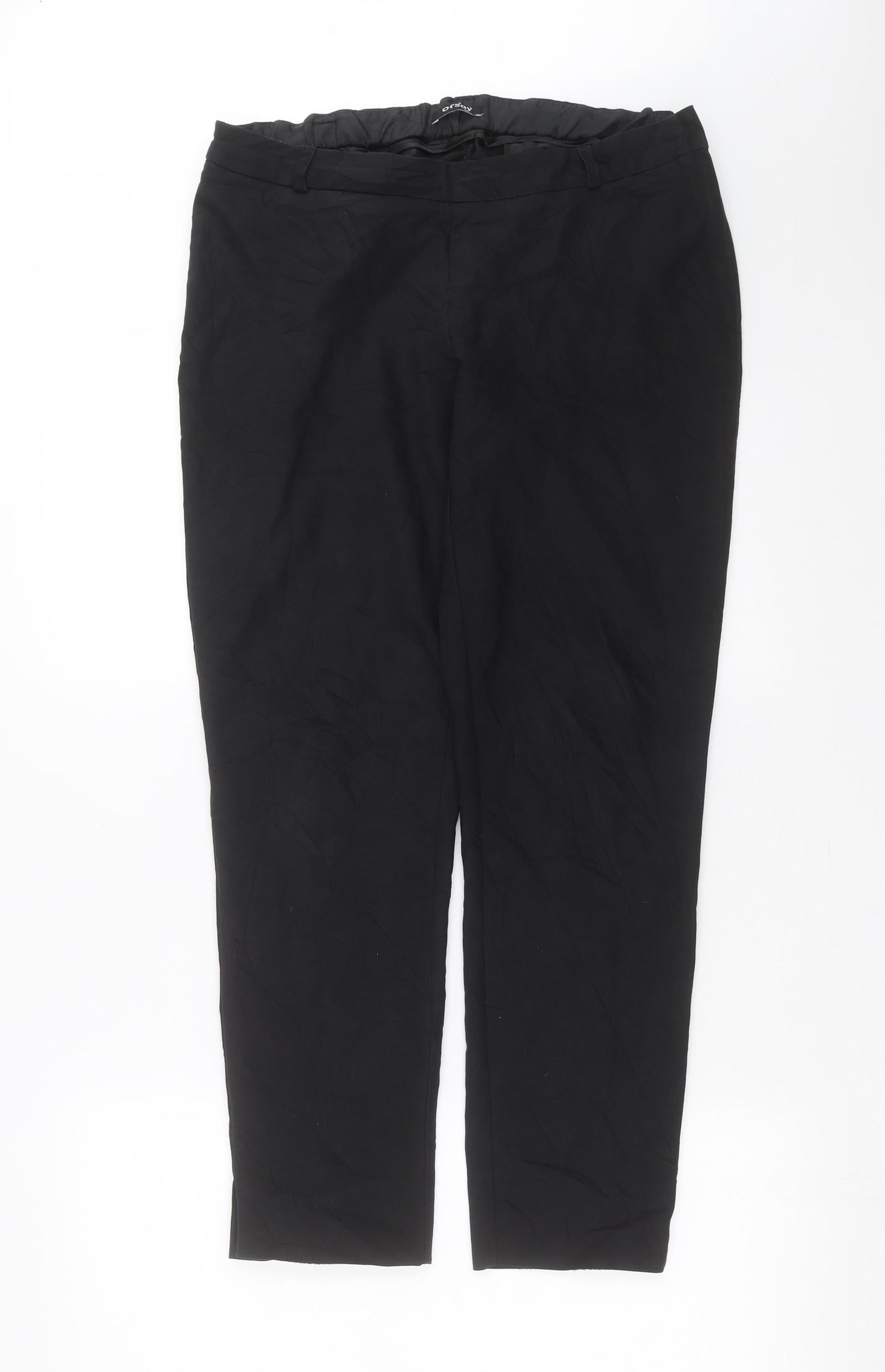 Womens UK Size 10 ORSAY Regular Fit  Black Trousers