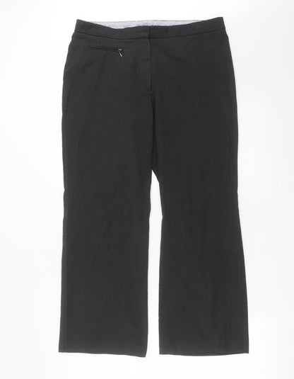 Womens UK Size 14 Marks and Spencer Regular Fit  Grey Trousers
