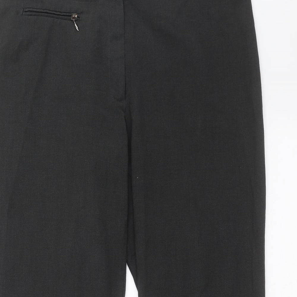 Womens UK Size 14 Marks and Spencer Regular Fit  Grey Trousers