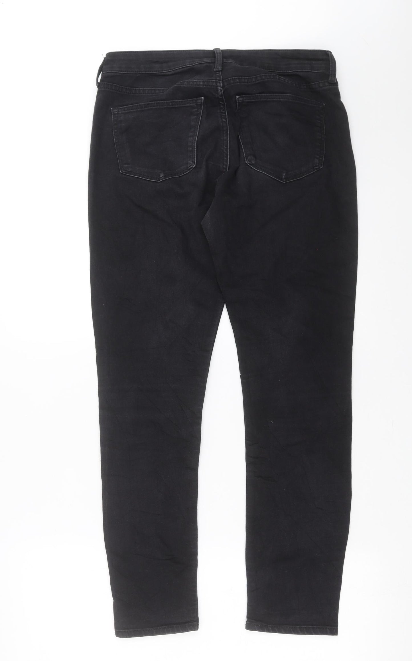 Womens UK Size 10 H&M Extra-Slim Fit Skinny Black Jeans