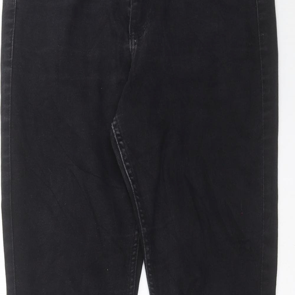 Womens UK Size 10 H&M Extra-Slim Fit Skinny Black Jeans