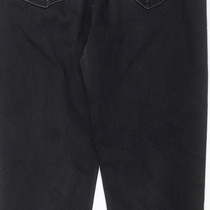 Womens UK Size 10 H&M Extra-Slim Fit Skinny Black Jeans