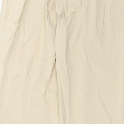 Womens UK Size 12 Debenhams Regular Fit  Beige Trousers