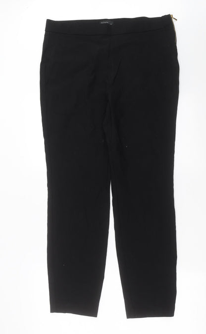 Womens UK Size 6 Papaya Slim Fit  Black Trousers