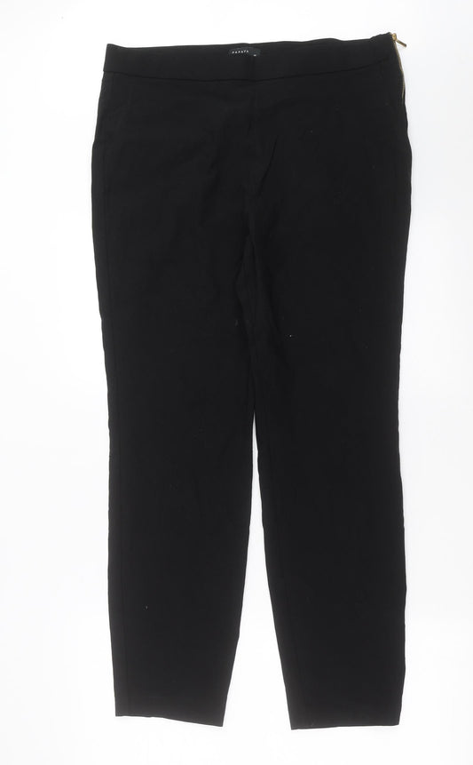 Womens UK Size 6 Papaya Slim Fit  Black Trousers
