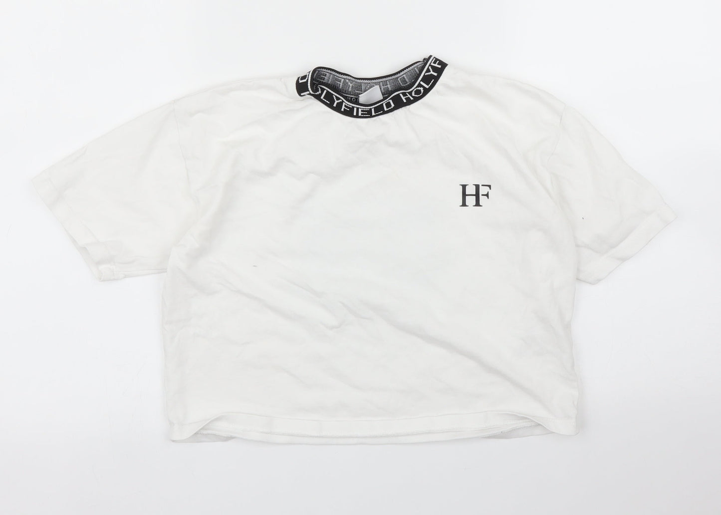 Holyfield Girls White   Cropped Blouse Size 12 Years