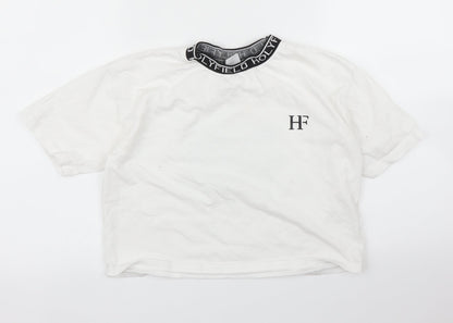 Holyfield Girls White   Cropped Blouse Size 12 Years