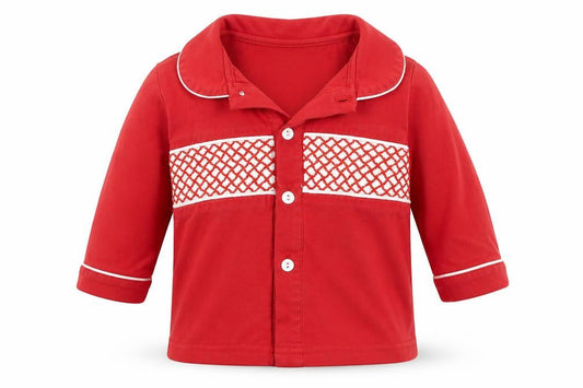 Clark & Beau Baby Red Camouflage  Capri Pyjama Top Size 9-12 Months