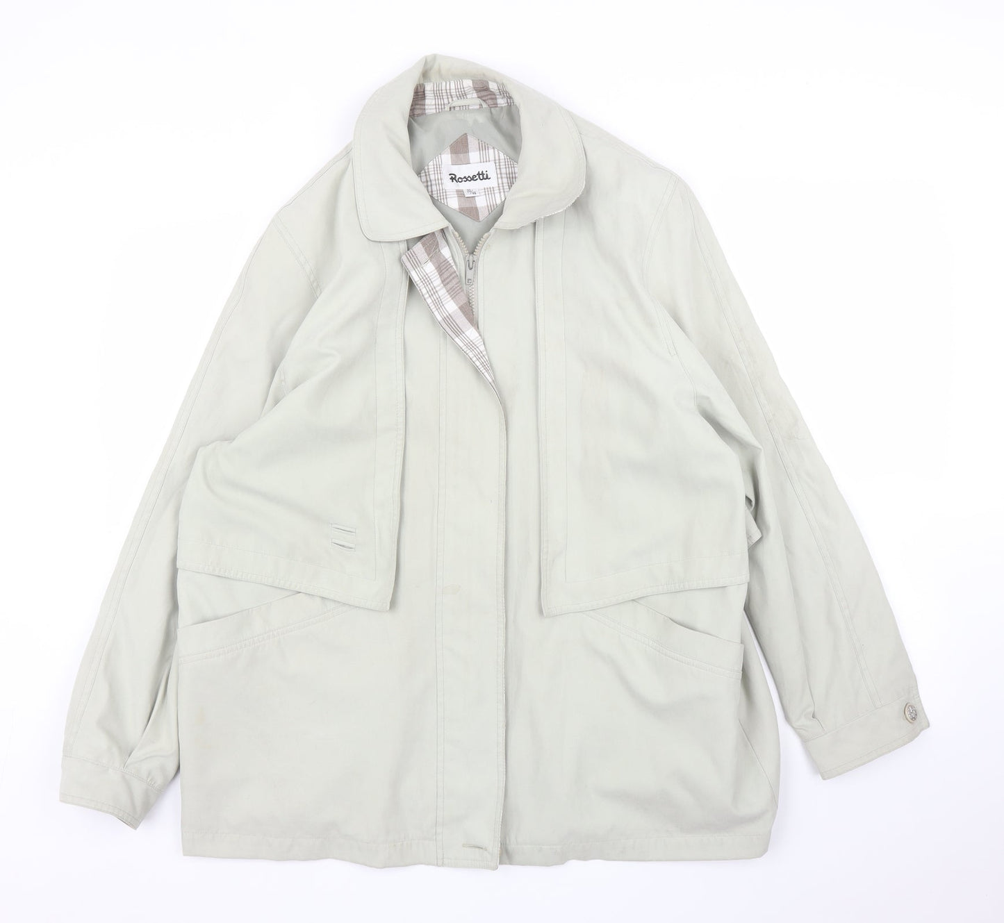 Womens UK Size 20 Rossetti Green Overcoat