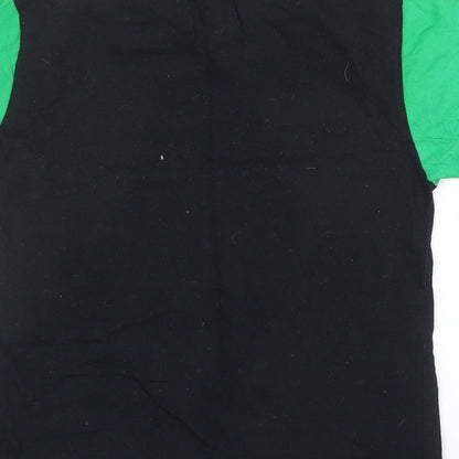 Pyjama Factory Boys Black   Basic T-Shirt Size 11 Years  - Minecraft