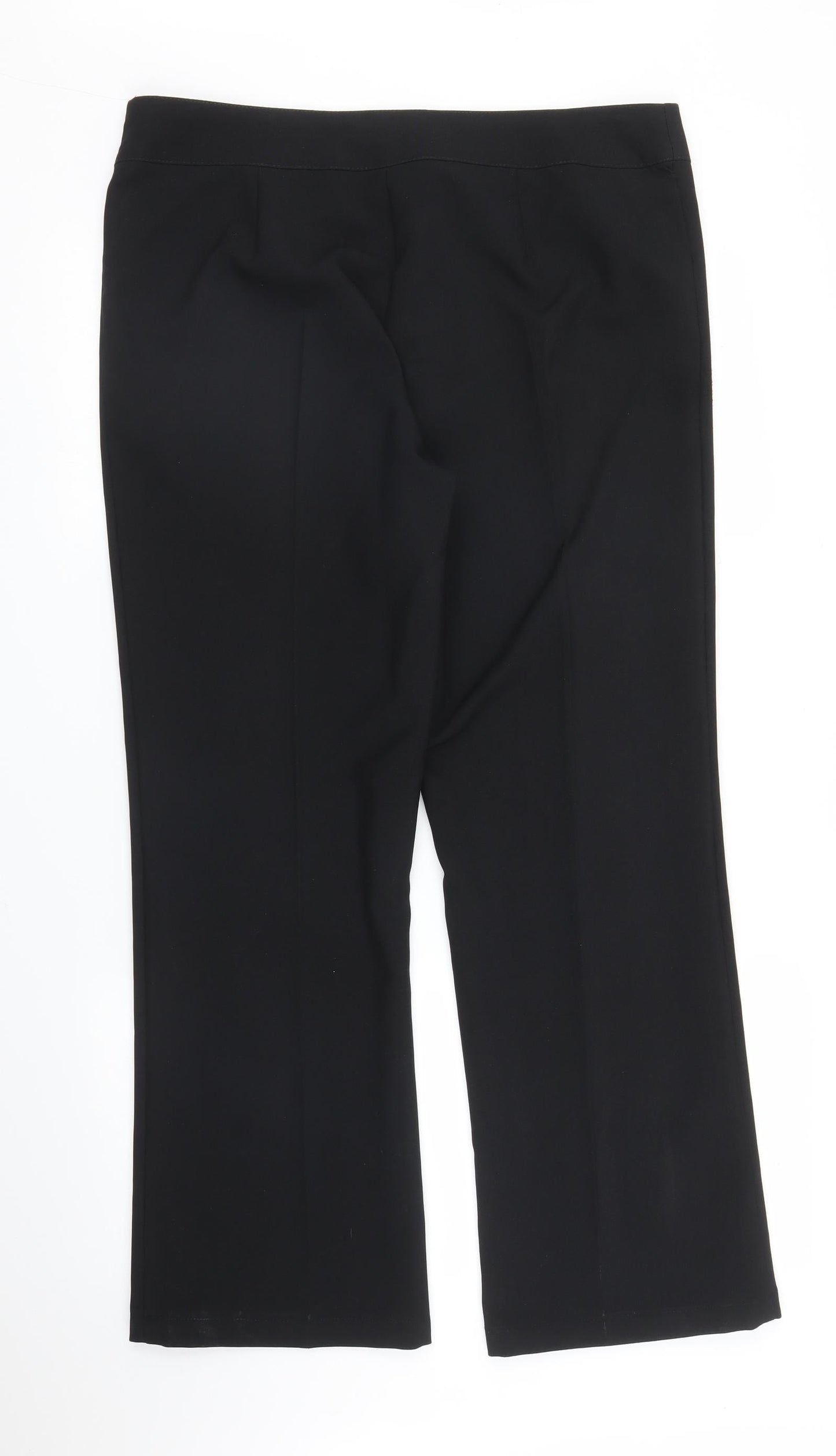 Womens UK Size 16 Papaya Regular Fit  Black Trousers