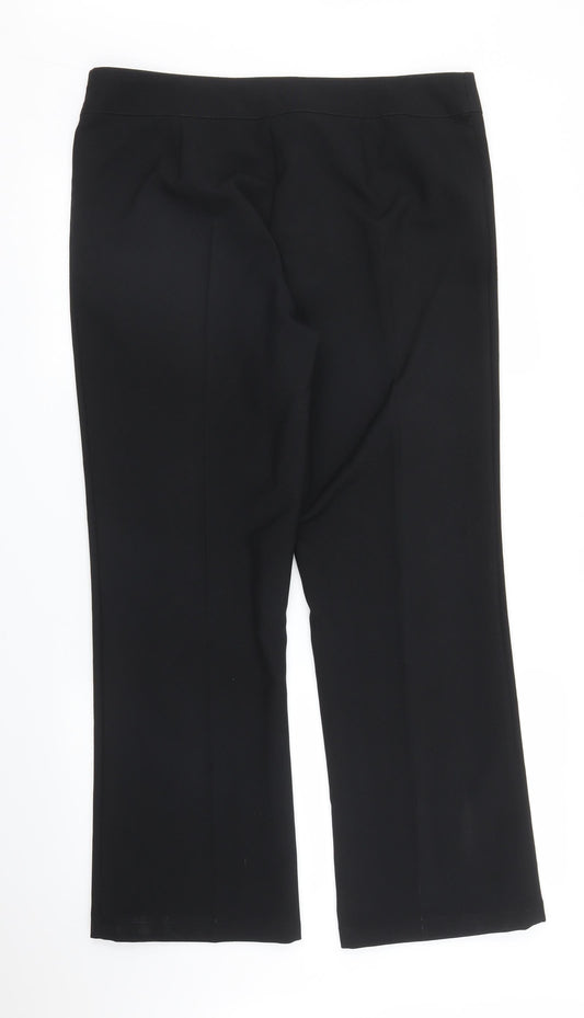 Womens UK Size 16 Papaya Regular Fit  Black Trousers