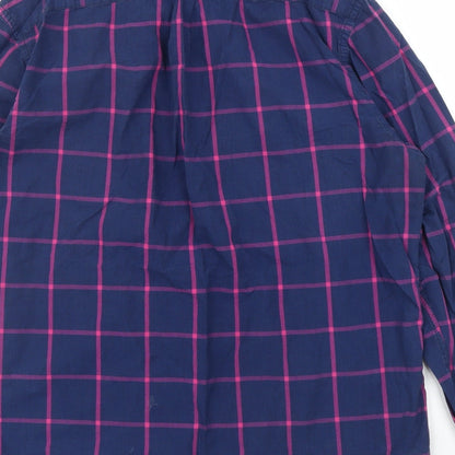 Mens UK Size L H&M Blue  Button-Up Long Sleeve Casual Shirt