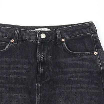 Womens UK Size 8 Topshop A-Line Denim Skirt