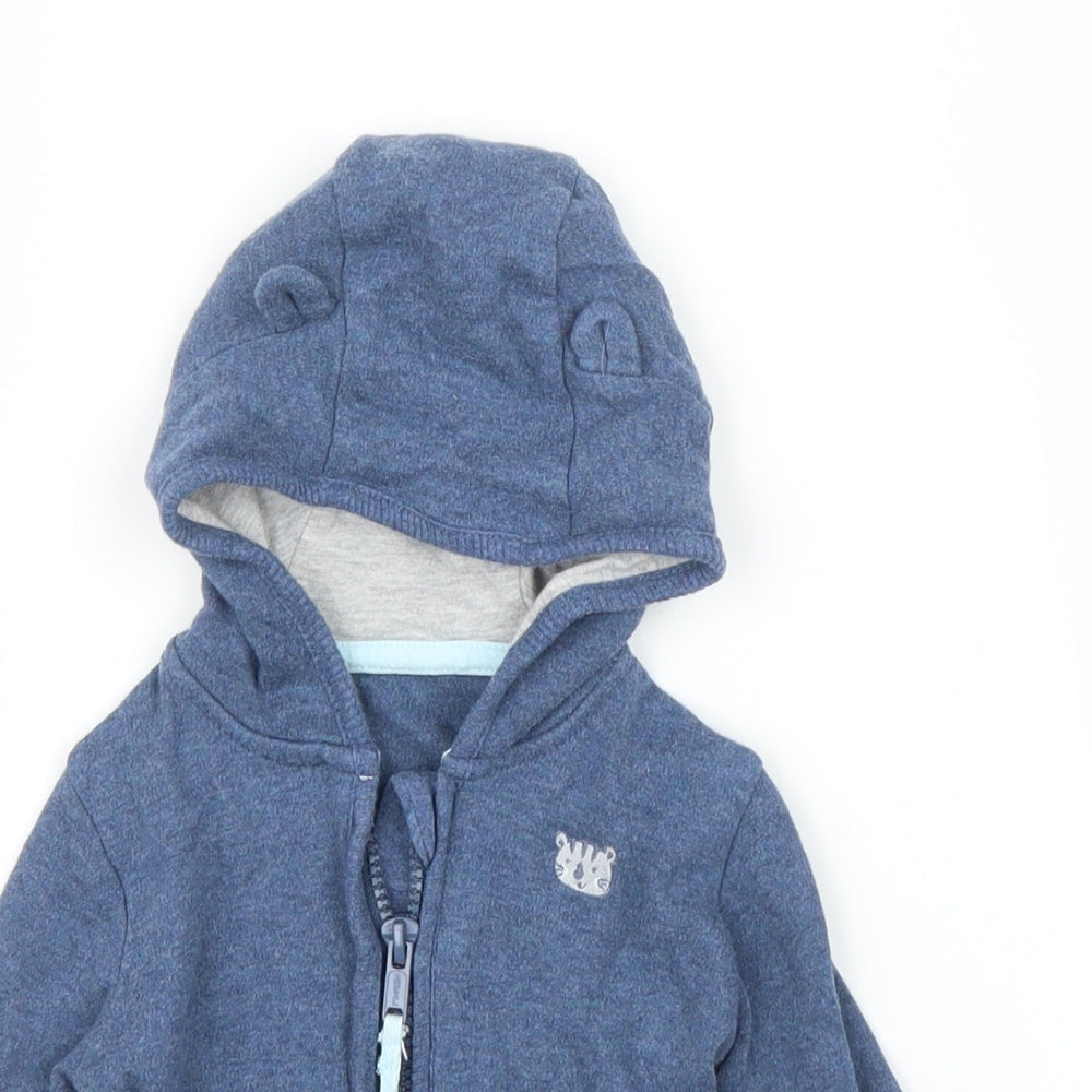 George Baby Blue   Full Zip Jumper Size 3-6 Months