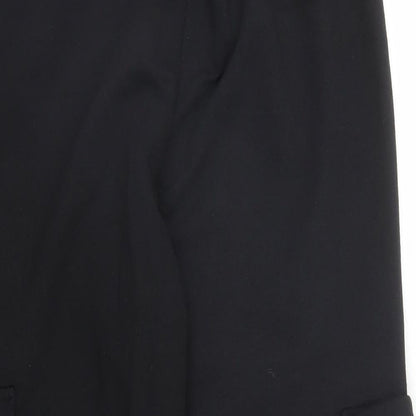 Womens UK Size M Boohoo Regular Fit Sweatpants Black Trousers