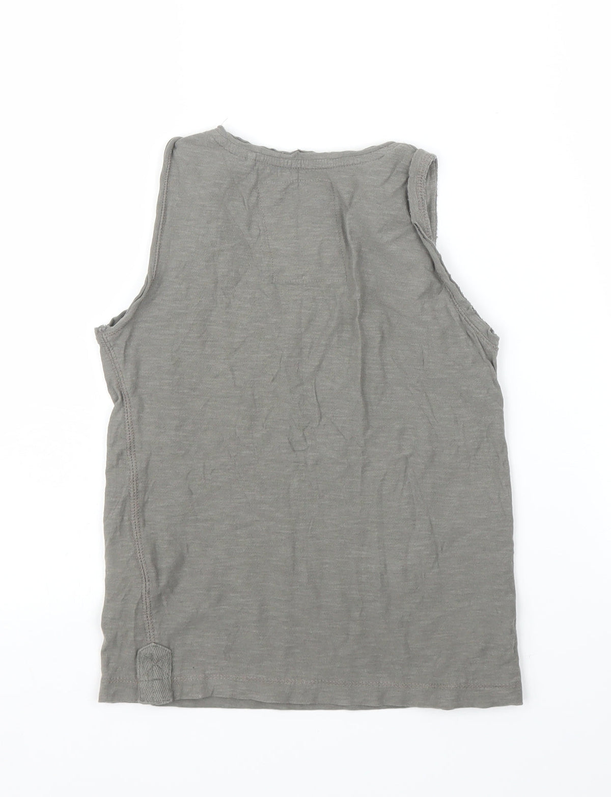 Back view of Zara girls’ green basic blouse, size 6, years