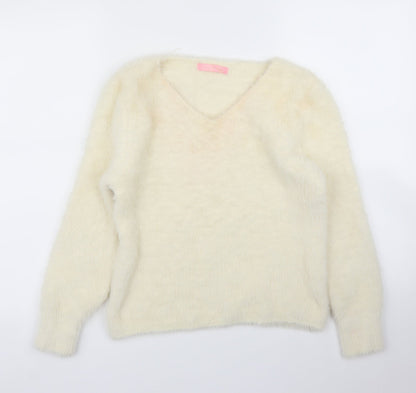 Additional front view of Isabella women’s ivory jumper, size S