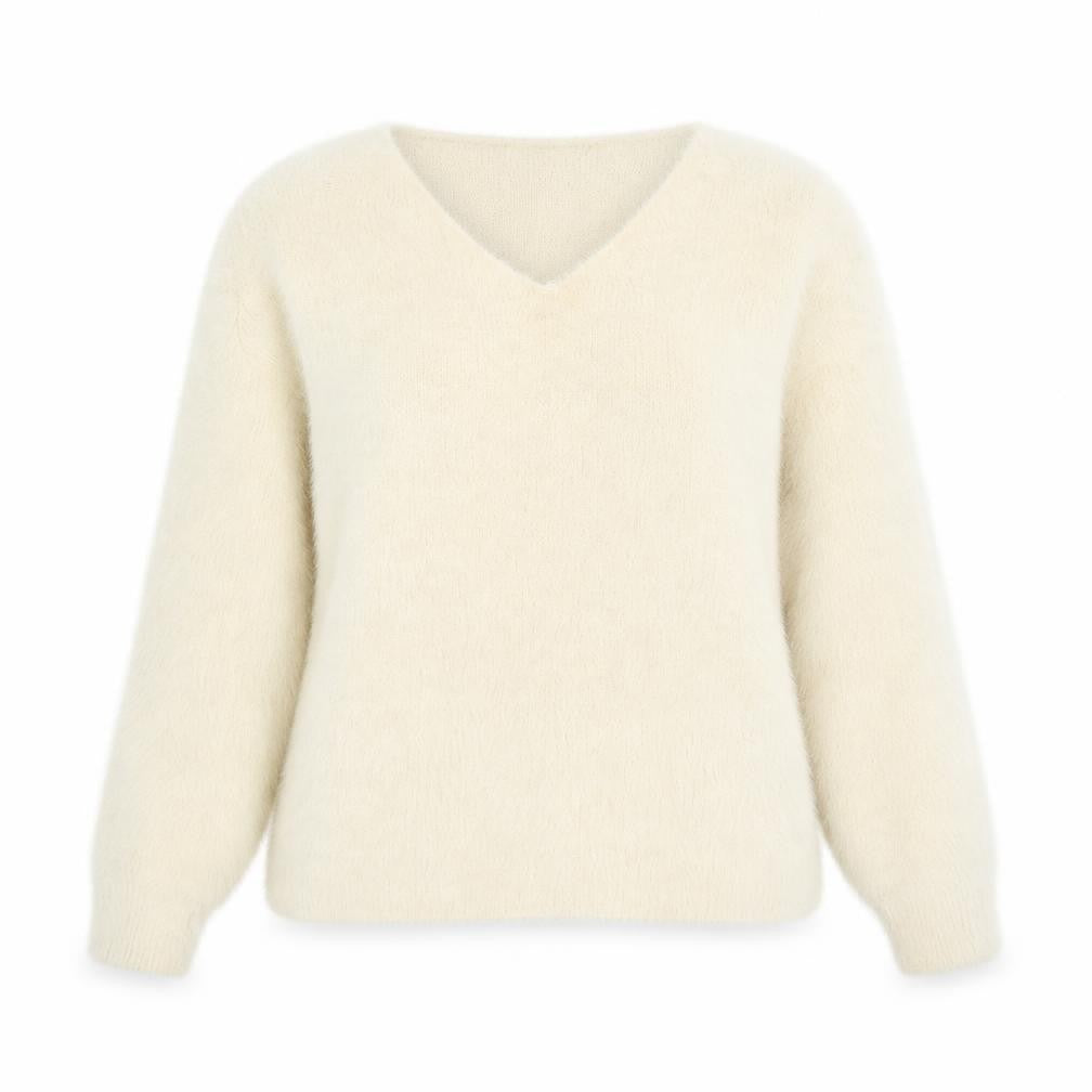 Front view of Isabella women’s ivory jumper, size S