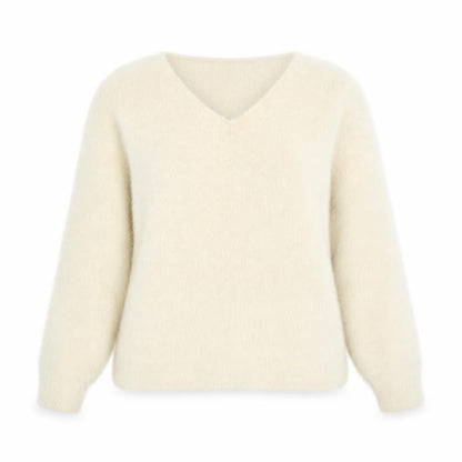 Front view of Isabella women’s ivory jumper, size S