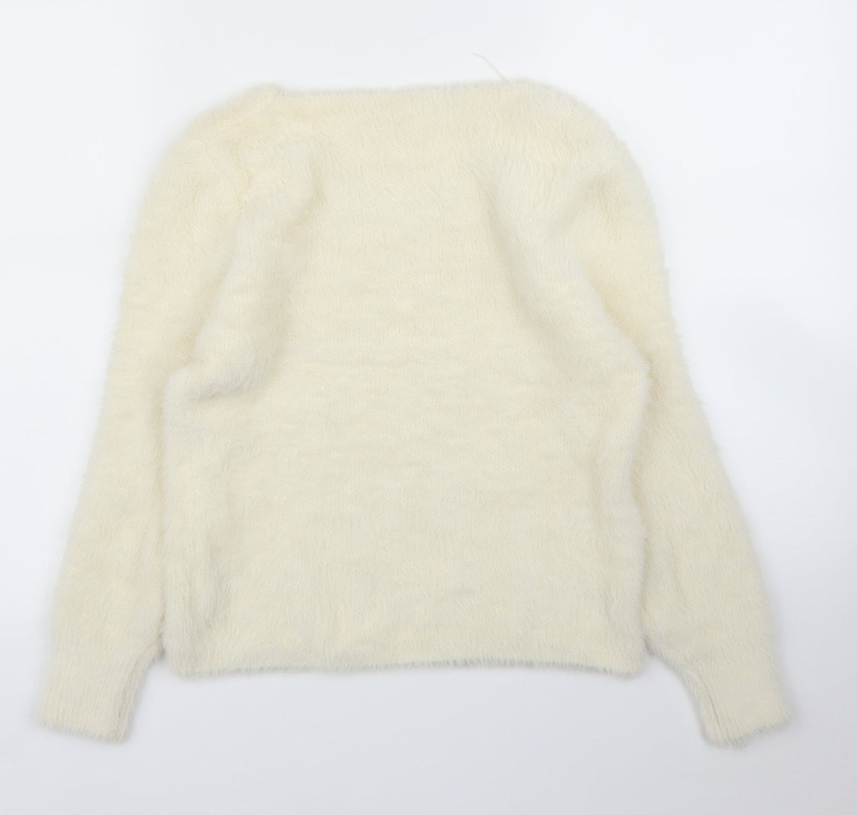 Back view of Isabella women’s ivory jumper, size S