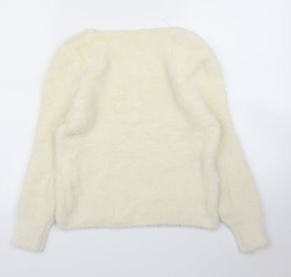 Back view of Isabella women’s ivory jumper, size S