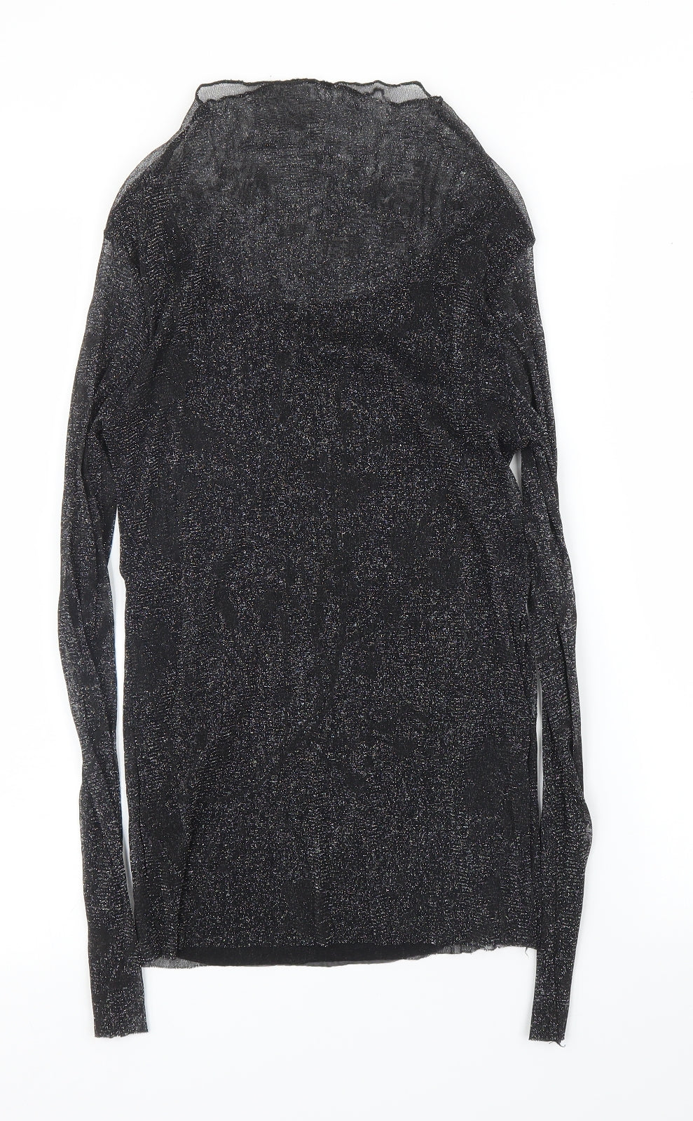 Womens UK Size S Preworn Silver Basic Blouse