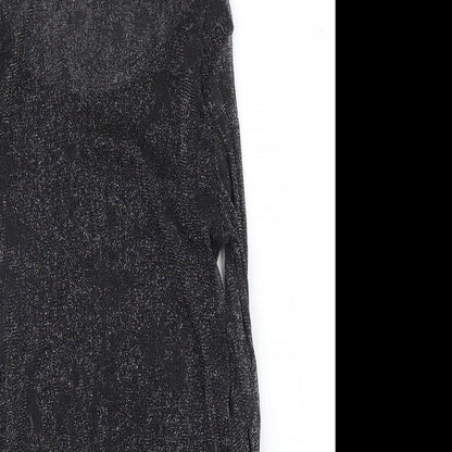 Womens UK Size S Preworn Silver Basic Blouse