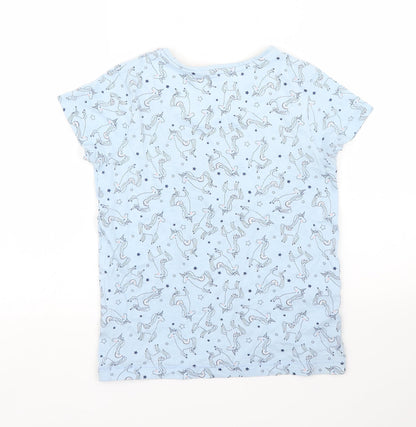TU Girls Blue   Basic T-Shirt Size 8 Years