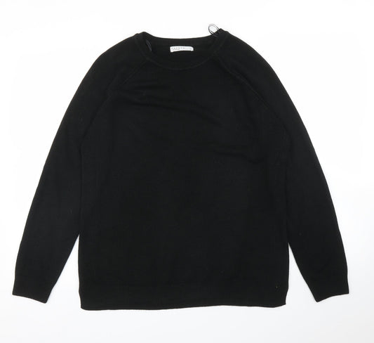 Womens UK Size 14 Papaya Black Pullover Jumper