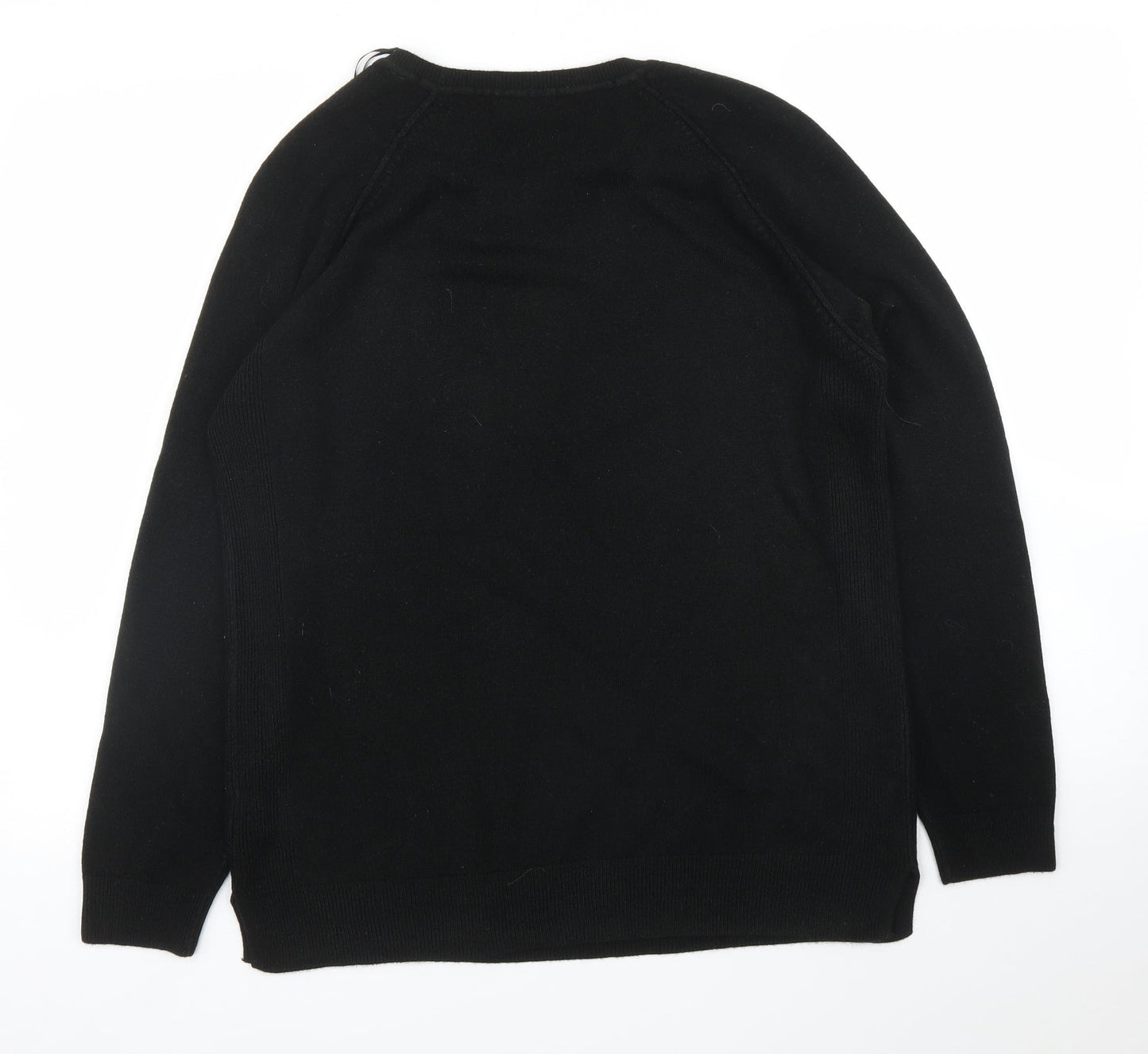 Womens UK Size 14 Papaya Black Pullover Jumper