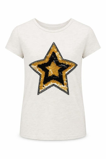 Front view of George girls’ white basic t-shirt, size 9, years