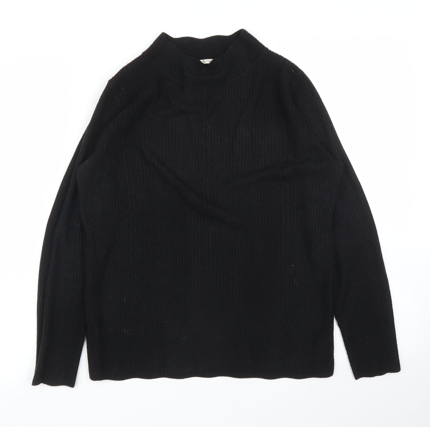 Womens UK Size 10 TU Black Basic Blouse
