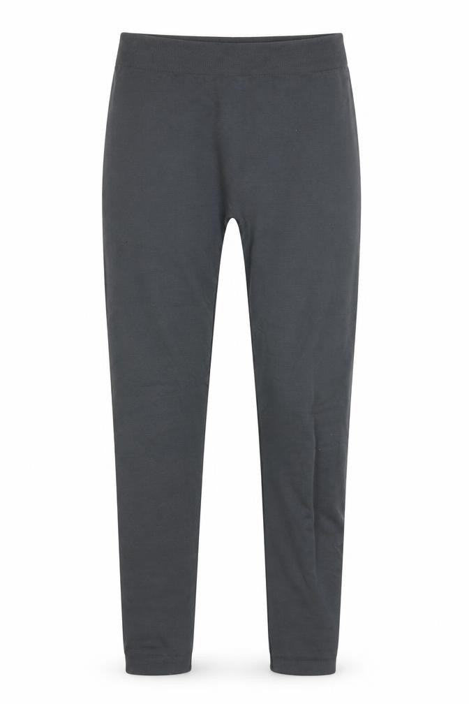 Front view of Frock Me women’s grey capri leggings, size S, 25-inch leg