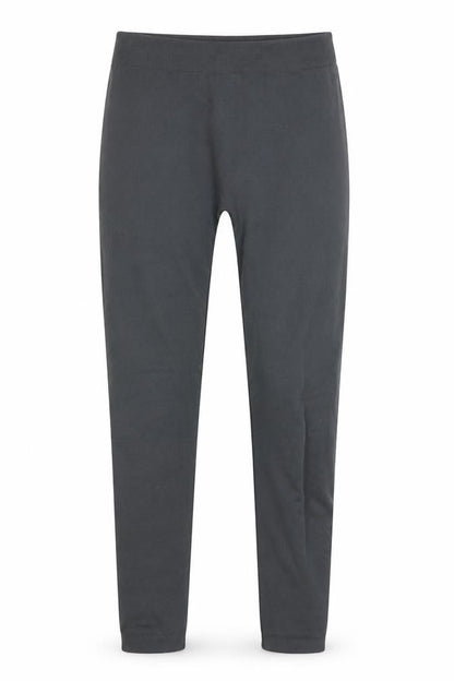 Front view of Frock Me women’s grey capri leggings, size S, 25-inch leg