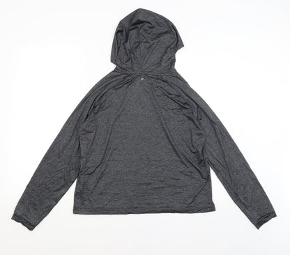 Back view of Atmosphere women’s grey pullover hoodie, size UK 10