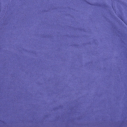 Womens UK Size 12 M&S Purple Pullover Jumper